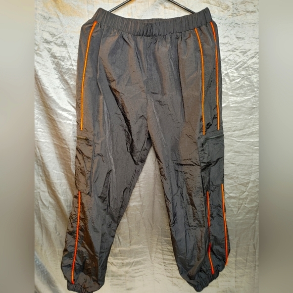 SHEIN Pants - Shein black windbreaker joggers Size Large
